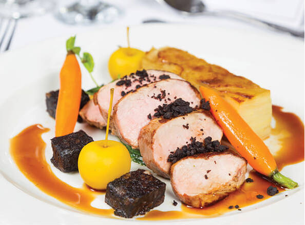 White Swan Main Course Plate